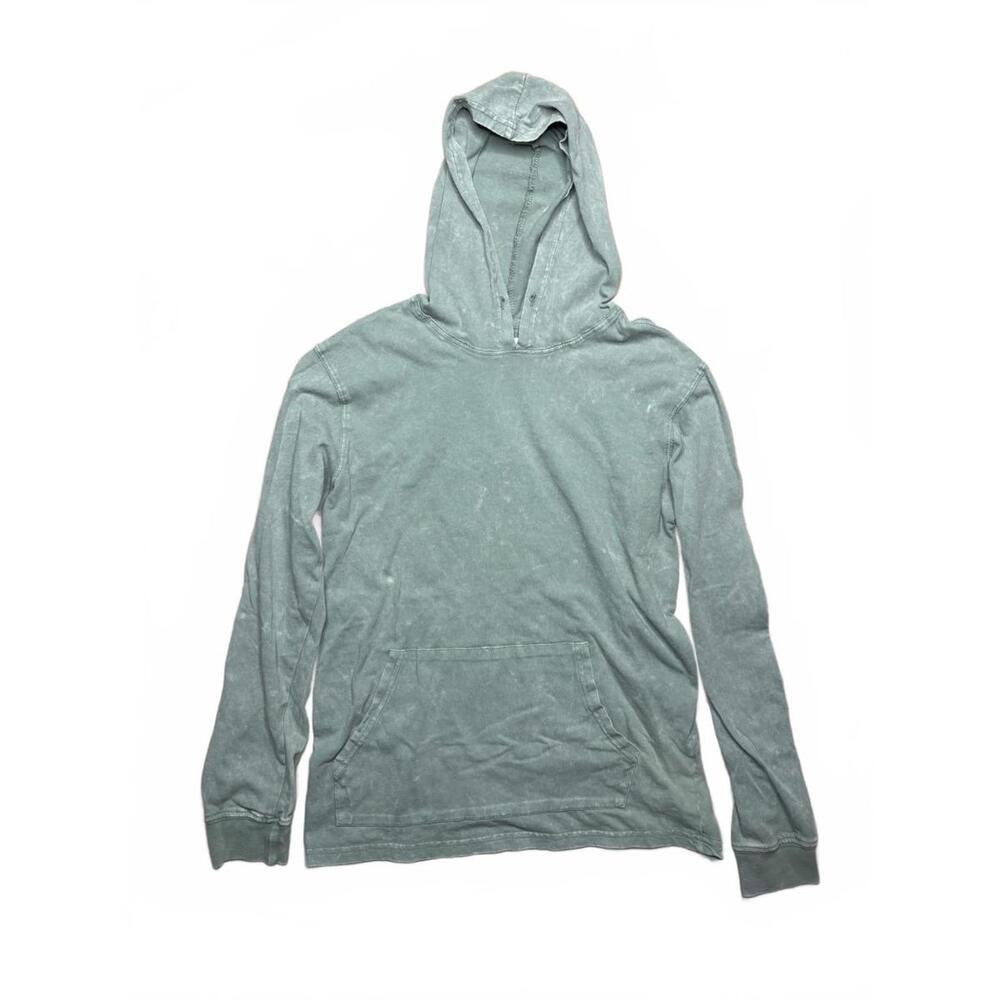 Sage Green Pacsun Acid-Wash Long Sleeve Hoodie Shirt Size S